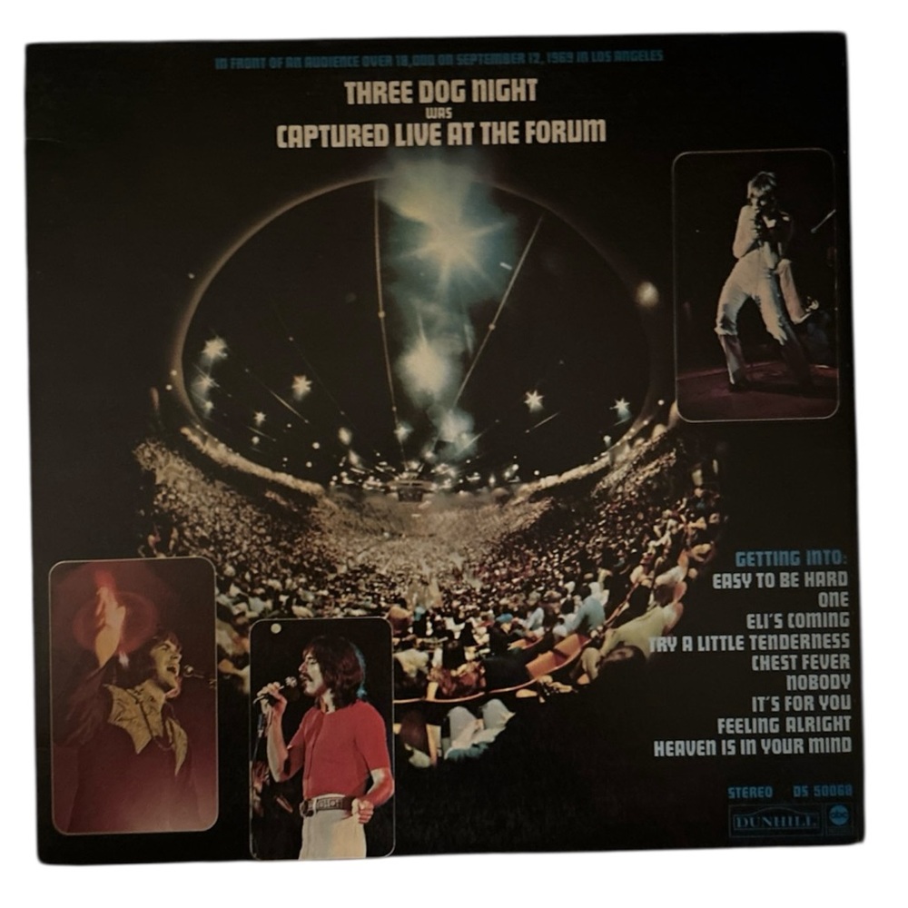 Three Dog Night Live Album Cover